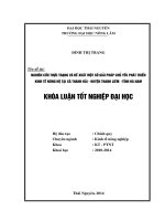 Nghiên cứu Thực trạng và đề xuất một số giải pháp chủ yếu phát triển kinh tế nông hộ tại xã Thanh Hải - Huyện Thanh Liêm -Tỉnh Hà Nam.