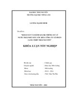 Khảo sát và đánh giá hệ thống xử lý nước thải nhà máy cốc hóa Công ty cổ phần gang thép Thái Nguyên.