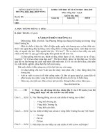 Đề kiểm tra định kì cuối học kì 2 môn Tiếng Việt lớp 4 năm 2015 trường tiểu học Điệp Nông, tỉnh Thái Bình