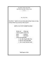 Nghiên cứu một số biện pháp kĩ thuật nhằm nâng cao năng suất quả thanh long tại Thái Nguyên.