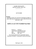 Đánh giá công tác giao đất ở cho hộ gia đình, cá nhân trên địa bàn huyện Lục Yên, tỉnh Yên Bái giai đoạn 2011 – 2013.