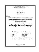 Đánh giá ảnh hưởng nước thải của cụm công nghiệp Tằng Loỏng tới chất lượng nước sinh hoạt tại khu dân cư xã Xuân Giao - huyện Bảo Thắng - tỉnh Lào Cai.