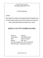 Quy hoạch cơ sở hạ tầng theo Bộ tiêu chí Quốc gia về nông thôn mới tại xã Hoằng Thái - huyện Hoằng Hóa - tỉnh Thanh Hóa giai đoạn 2014 - 2020.