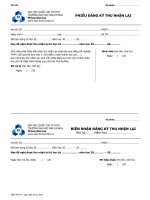 Phiếu đăng ký thu nhận lại (Trường ĐH Bách khoa_ĐH Quốc gia TP.HCM)