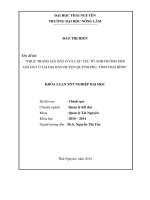 Thực trạng giá đất ở và các yếu tố ảnh hưởng đến giá đất ở tại địa bàn huyện Quỳnh Phụ - tỉnh Thái Bình năm 2013.