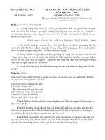 Đề kiểm tra học kì 2 môn Ngữ Văn lớp 9 năm 2015 trường THCS Kim Thư, Hà Nội