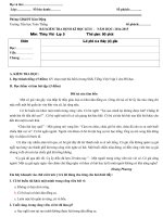 Đề kiểm tra định kì học kì 2 môn Tiếng Việt lớp 5 năm học 2014-2015 trường Tiểu học Toàn Thắng, Hưng Yên