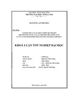 Ảnh hưởng của sự phát triển đô thị đến môi trường nước các xã, phường phía Đông Nam và Tây Nam Thành phố Thái Nguyên giai đoạn 2008-2013.