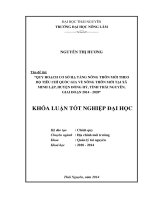 Quy hoạch cơ sở hạ tầng nông thôn mới theo bộ tiêu chí quốc gia về nông thôn mới tại xã Minh Lập - huyện Đồng Hỷ - tỉnh Thái Nguyên, giai đoạn 2014 – 2020.