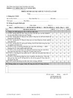 Phiếu đánh giá dự giờ tư vấn của CVHT (Trường ĐH Bách khoa Hà Nội)