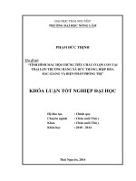 Tình hình mắc hội chứng tiêu chảy ở lợn con tại trại lợn Trường Hằng xã Đức Thắng, huyện Hiệp Hòa, tỉnh Bắc Giang và biện pháp phòng trị .