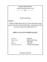 Đánh giá hiện trạng quản lý chất thải trang trại chăn nuôi lợn tại huyện Phú Bình- tỉnh Thái Nguyên và đề xuất một số phương pháp quản lý.