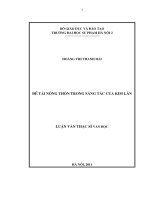 Đề tài nông thôn trong sáng tác của Kim Lân