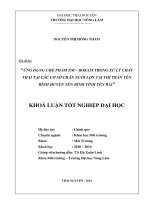 Ứng dụng chế phẩm EM – Bokasi trong xử lý chất thải tại các cơ sở chăn nuôi lợn thuộc thị trấn Yên Bình huyện Yên Bình tỉnh Yên Bái.