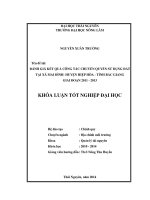Đánh giá kết quả công tác chuyển quyền sử dụng đất tại xã Mai Đình - huyện Hiệp Hòa - tỉnh Bắc Giang giai đoạn 2011 - 2013.