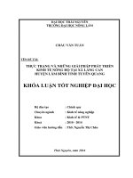 Thực trạng và những giải pháp phát triển kinh tế nông hộ tại xã Lăng Can – huyện Lâm Bình – tỉnh Tuyên Quang.