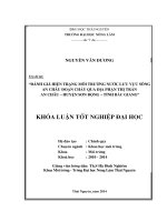 Đánh giá hiện trạng môi trường nước lưu vực sông An Châu đoạn chảy qua địa phận thị trấn An Châu – huyện Sơn Động – tỉnh Bắc Giang.