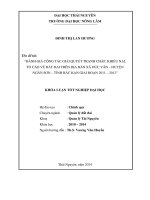 Đánh giá công tác giải quyết tranh chấp, khiếu nại, tố cáo về đất đai trên địa bàn xã Đức Vân - huyện Ngân Sơn - tỉnh Bắc Kạn giai đoạn 2011 - 2013.