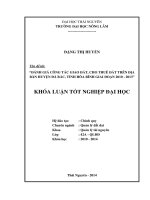 Đánh giá công tác giao đất, cho thuê đất trên địa bàn huyện Đà Bắc - tỉnh Hòa Bình giai đoạn 2010 - 2013.