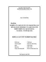 Nghiên cứu một số yếu tố ảnh hưởng xấu đến đa dạng sinh học của khu bảo tồn thiên nhiên Tác Kẻ - Bản Bung - Na Hang - Tuyên Quang.