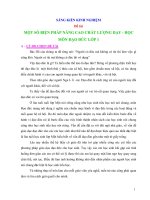 Sáng kiến kinh nghiệm - Một số phương pháp nâng cao chất lượng dạy - học môn Đạo đức lớp 1