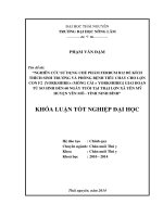Nghiên cứu sử dụng chế phẩm Ferrum B12 để kích thích sinh trưởng và phòng bệnh tiêu chảy cho lợn con F2  giai đoạn từ sơ sinh đến 60 ngày tuổi tại trại lợn xã Yên Mỹ - huyện Yên Mô - tỉnh Ninh Bình.