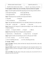 Đề kiểm tra học kì 2 môn Lịch Sử lớp 8 năm 2015 trường THCS Hoàng Hoa Thám