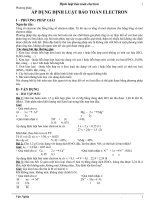 Phương Pháp - Sử Dụng Định Luật Bảo Toàn E