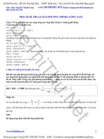 Phương pháp giải nhanh phương trình lượng giác