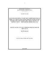 Soạn thảo hệ thống câu hỏi trắc nghiệm khách quan nhiều lựa chọn sử dụng trong kiểm tra đánh giá mức độ nhận thức một số kiến thức thuộc chương Từ trường lớp 11 - THPT (chương trình nâng cao)