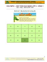 Đề thi Violympic Toán lớp 2 vòng 1 năm 2013-2014