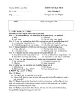 Đề kiểm tra học kì 2 môn Sinh học lớp 9 năm 2015 trường THCS Lam Điền, Hà Nội