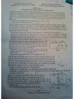 Đề thi tuyển sinh vào lớp 10 môn Vật lý năm học 2015-2016 trường THPT Chuyên Khoa học Tự nhiên, Hà Nộ