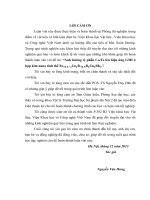 Ảnh hưởng tỷ phần Co Fe lên hiệu ứng GMI ở hợp kim nano tinh thể Fe73.5-xCoxSi16.5B6Cu1Nb3