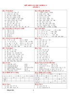 Bài tập toán lớp 6 - Số nguyên