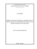 Nghiên cứu đơn lớp Langmuir của Arachidic Acid (AA) trong dung dịch thay đổi độ pH bằng kĩ thuật quang phổ học dao động tần số tổng (SFG)