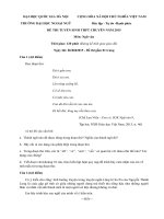 Đề thi tuyển sinh vào lớp 10 môn Ngữ văn năm học 2015-2016 trường THPT Chuyên Ngoại ngữ, ĐHQGHN