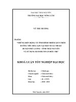 Những biến động về tình hình nhiễm giun tròn đường tiêu hóa lợn tại một số xã thuộc huyện Phú Lương - tỉnh Thái Nguyên và sử dụng Hanmectin-25 điều trị.