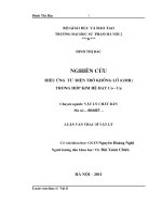 Nghiên cứu hiệu ứng từ điện trở khổng lồ (GMR) trong hợp kim hệ hạt Co - Cu