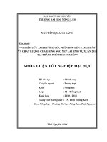 Nghiên cứu ảnh hưởng của phân bón đến năng suất và chất lượng của giống ngô nếp lai HN88 vụ Xuân 2014 tại Thành phố Thái Nguyên.