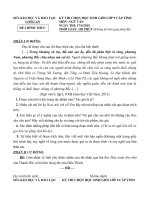 Đề thi chọn học sinh giỏi môn Ngữ văn lớp 9 năm học 2014 - 2015 tỉnh Long An