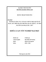 Đánh giá công tác cấp GCNQSD đất trên địa bàn phường Quang Trung – TP Thái Nguyên giai đoạn 2011 – 2013.