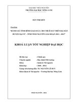 Đánh giá tình hình giao đất, cho thuê đất trên địa bàn huyện Đại Từ- tỉnh Thái Nguyên giai đoạn 2011- 2013.