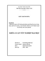 Đánh giá công tác bồi thường giải phóng mặt bằng Dự án mở rộng, nâng cấp khu lưu niệm cơ quan Bộ Tài chính tại xã Tú Thịnh, huyện Sơn Dương, tỉnh Tuyên Quang.