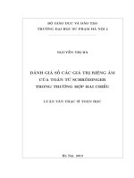 Đánh giá số các giá trị riêng âm của toán tử Schrödinger trong trường hợp hai chiều