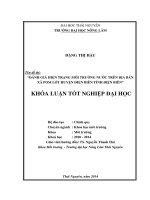 Đánh giá hiện trạng môi trường nước trên địa bàn xã Pom Lót huyện Điện Biên tỉnh Điện Biên.