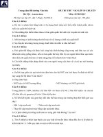 Đề thi thử vào lớp 10 môn Sinh học năm 2015 trường THPT Chuyên Hà Nội - Amsterdam