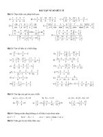 Bài tập về số hữu tỉ
