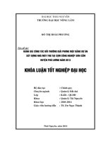Đánh giá công tác bồi thường giải phóng mặt bằng dự án xây dựng nhà máy TNG tại cụm công nghiệp Sơn Cẩm huyện Phú Lương năm 2013.