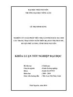 Nghiên cứu giải pháp tiêu thụ sản phẩm đầu ra cho các trang trại chăn nuôi trên địa bàn thị trấn Đu, huyện Phú Lương, tỉnh Thái Nguyên.